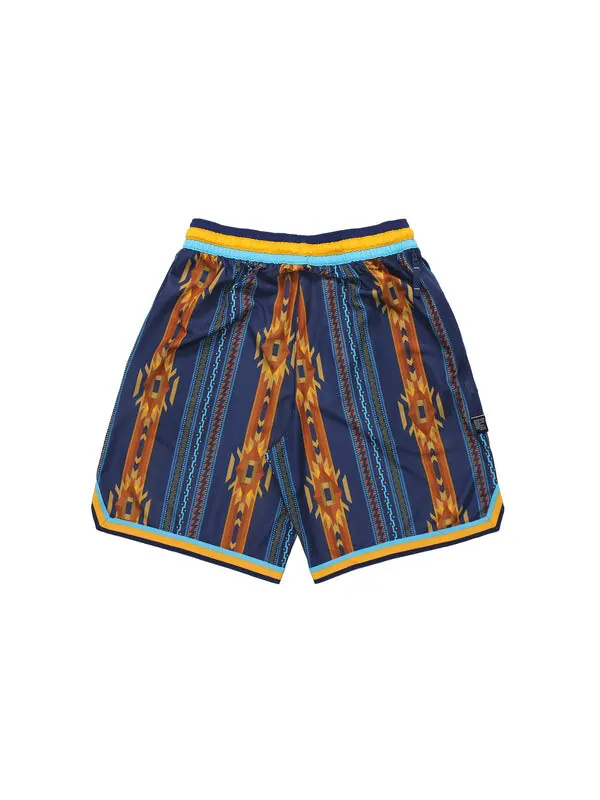 Шорты print basketball training shorts men's blue Nike — изображение 2 из 4, мульти