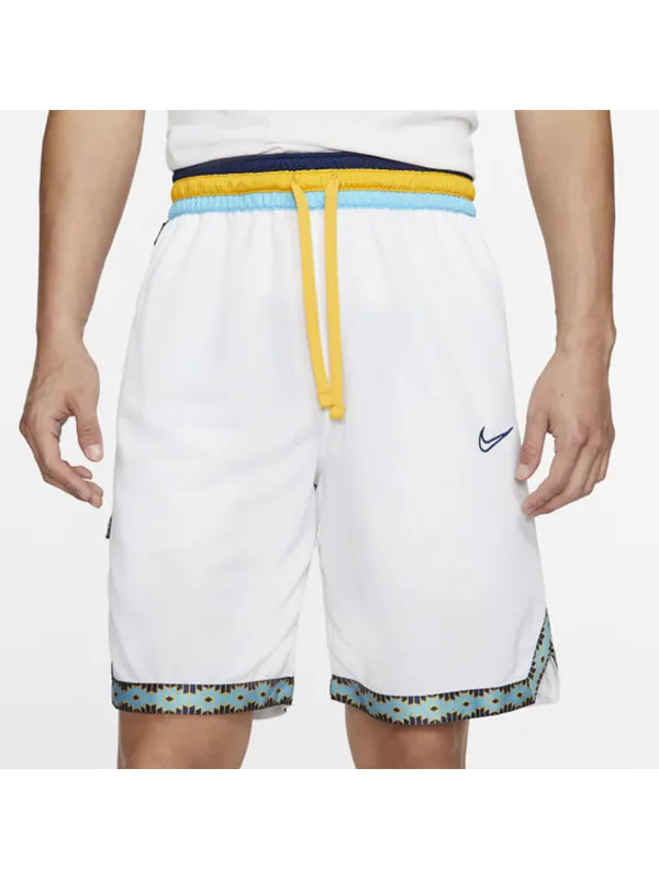 Шорты dna contrast color stitching basketball sports shorts white Nike — изображение 3 из 4, белый