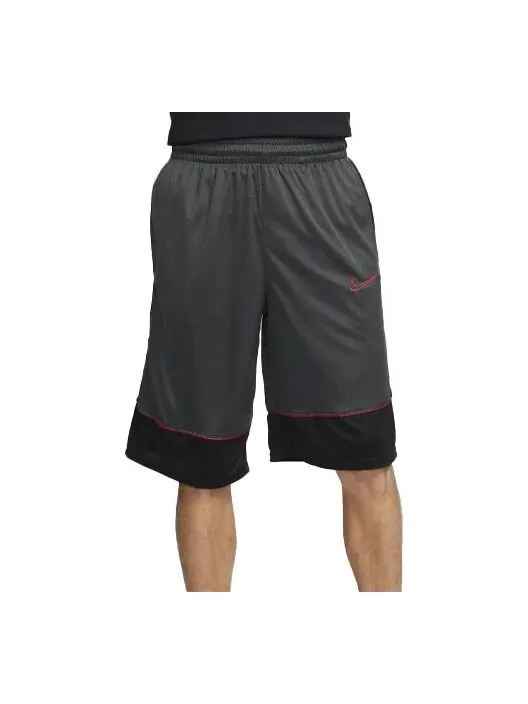 Шорты men's dri-fit contrast color stitching elastic waistband sports black gray shorts Nike — изображение 1 из 4, мульти