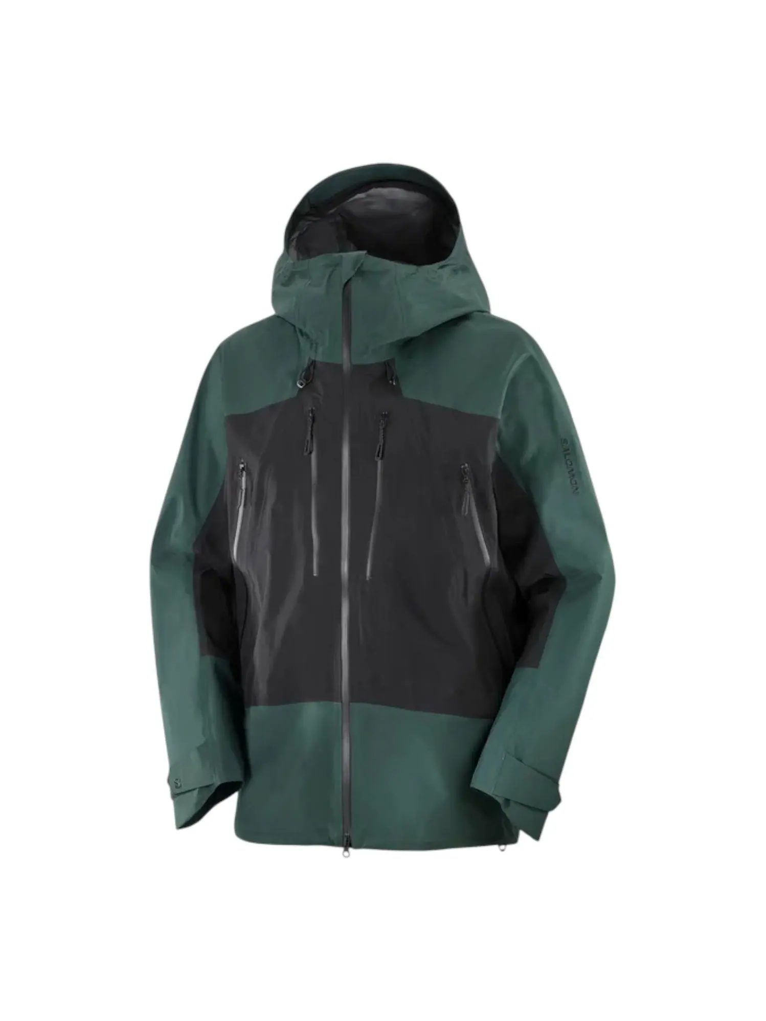 Куртка Salomon Scrambler Gore-Tex 'Green Gables Deep Black'