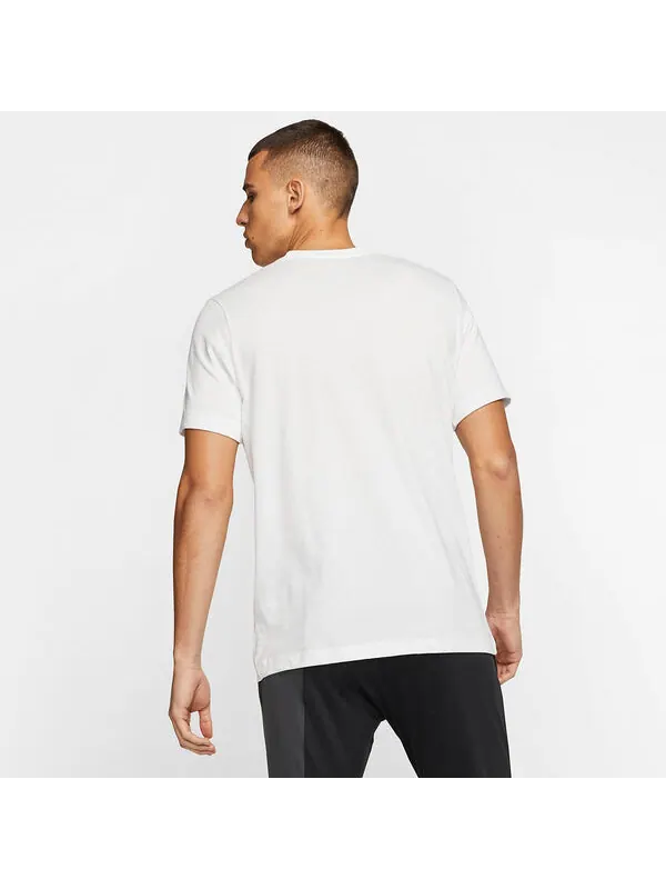 Футболка Nike F.C. Dry-Fit Short Sleeve Printed T-shirt 'White Black' — изображение 3 из 3, белый/мульти