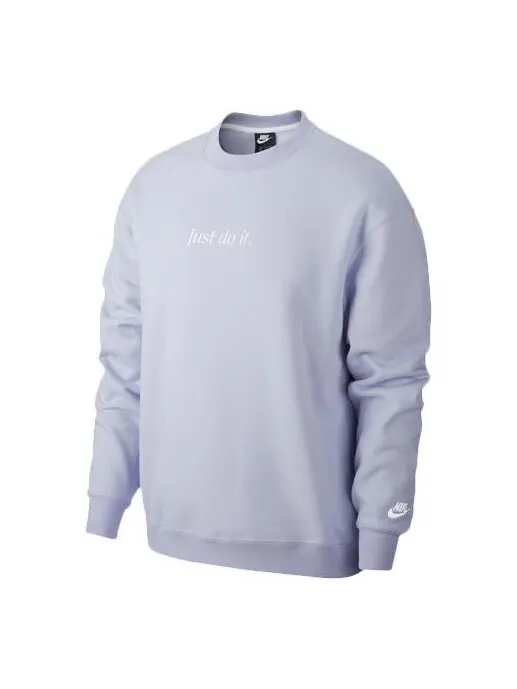 Толстовка Nike Sportswear JDI Fleece Crew Casual Sports Round Neck Purple Light purple — изображение 1 из 2