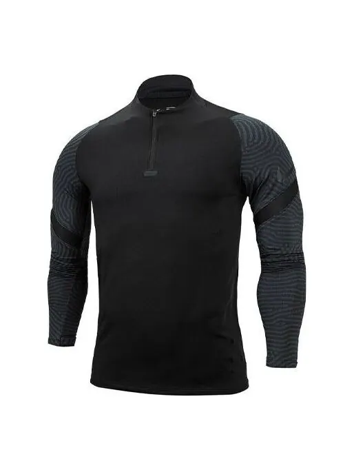 Футболка strike длинные рукава тренировочный топ Nike — изображение 1 из 4, черный/серый