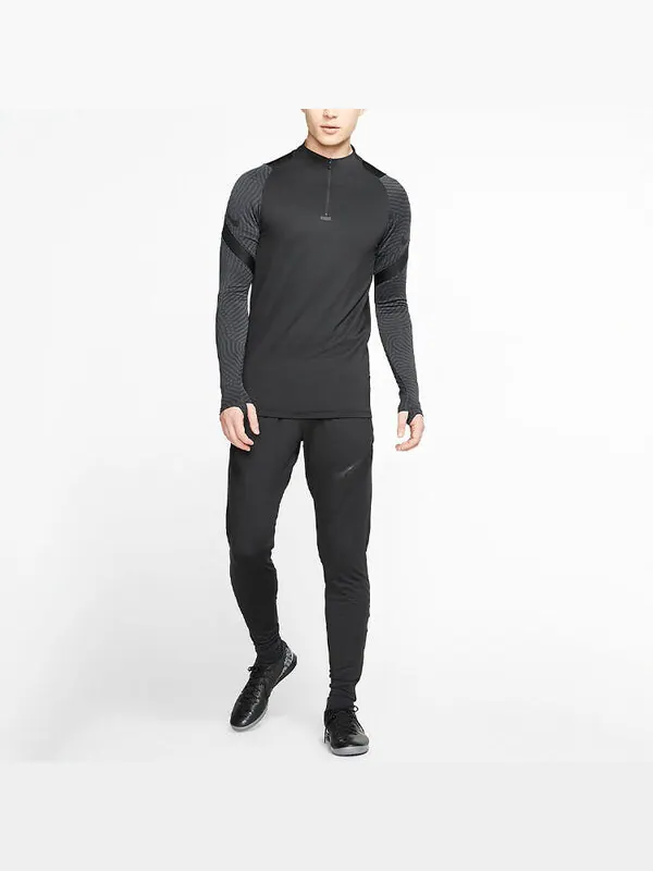 Футболка strike длинные рукава тренировочный топ Nike — изображение 3 из 4, черный/серый
