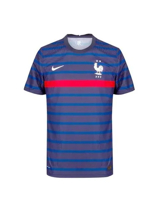 Футболка Nike 2020 Season France Home Player Edition Stripe Soccer/Football Short Sleeve Black Blue — изображение 1 из 4