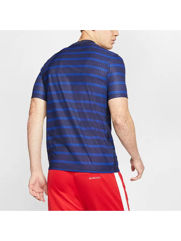 Футболка Nike 2020 Season France Home Player Edition Stripe Soccer/Football Short Sleeve Black Blue — изображение 4 из 4