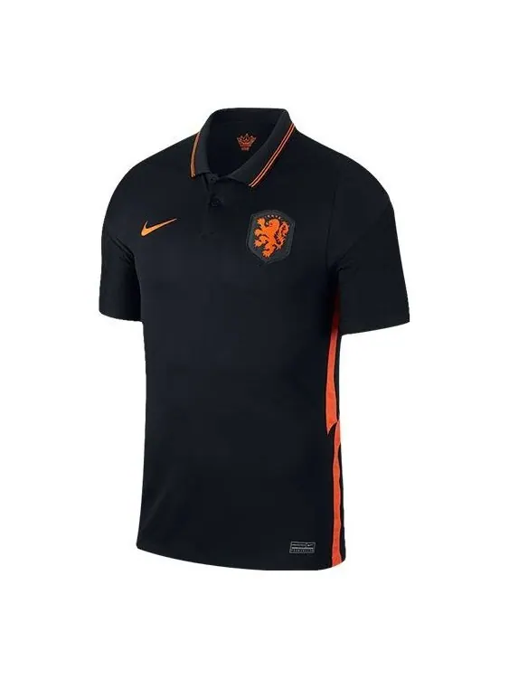 Футболка сборной Нидерландов 20 21 подлинные гостевые Футболка Vapor Match Nike — изображение 1 из 4, черный/оранжевый