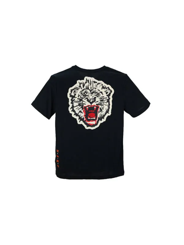 Футболка Nike LeBron James xATOMS Crossover Limited Tiger Head Printing Short Sleeve Black — изображение 2 из 4, черный