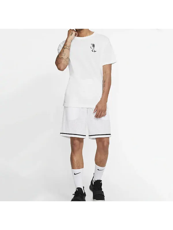 Футболка с надписью баскетбол граффити с коротким рукавом Nike — изображение 3 из 4, белый