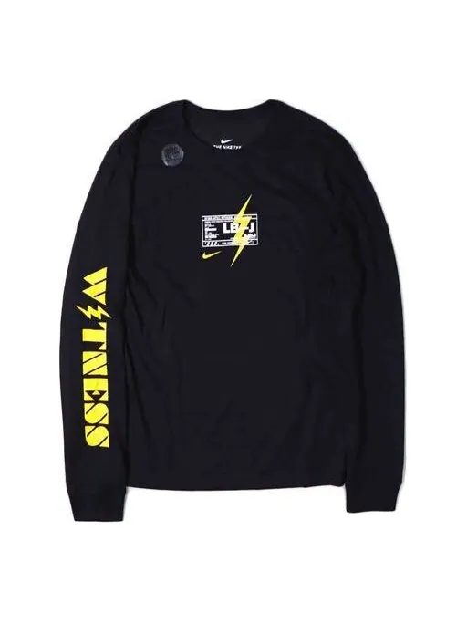 Футболка Nike Dri-FIT LeBron James Basketball Long Sleeves Black — изображение 1 из 4, черный