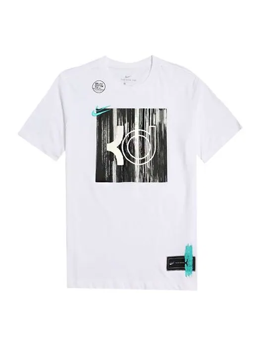 Футболка dri-fit kd logo kevin durant printed tee men white Nike — изображение 1 из 4, белый