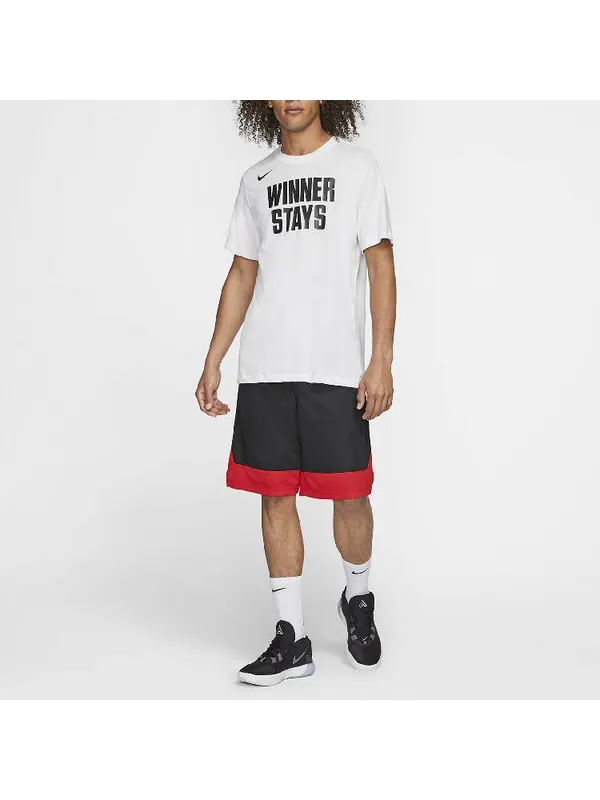 Футболка dri fit winner stays для мужчин Nike — изображение 3 из 4, белый черный