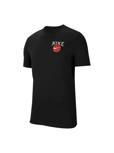 Футболка dri-fit dunk basketball printing short sleeve black Nike — изображение 1 из 4, черный