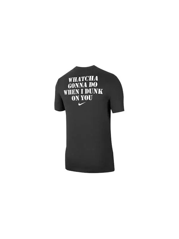 Футболка dri-fit dunk basketball printing short sleeve black Nike — изображение 2 из 4, черный