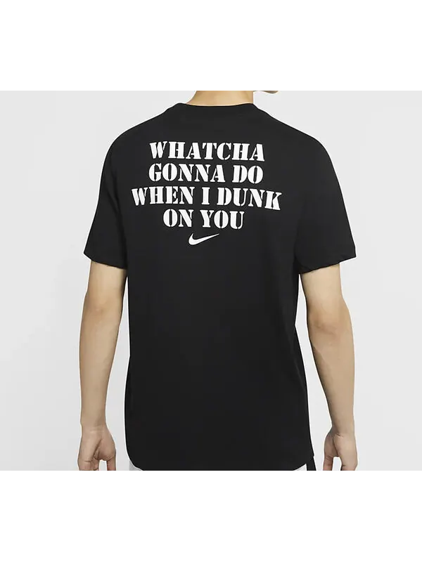 Футболка dri-fit dunk basketball printing short sleeve black Nike — изображение 4 из 4, черный