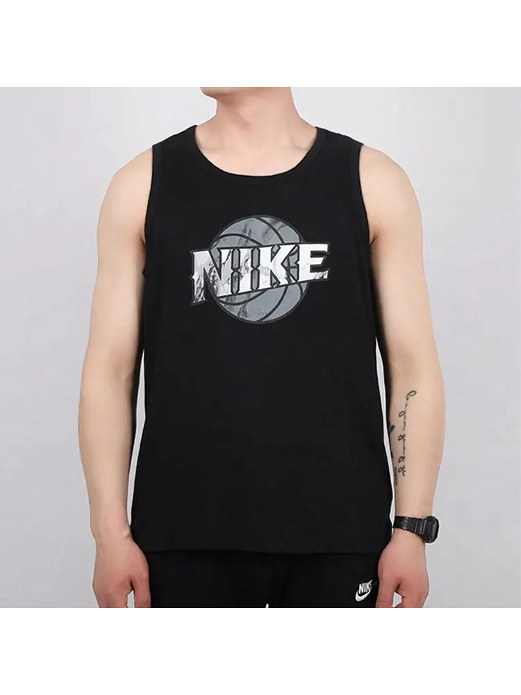 Жилет Nike Basketball Printing Pattern Sleeveless Vest Black — изображение 3 из 5, черный