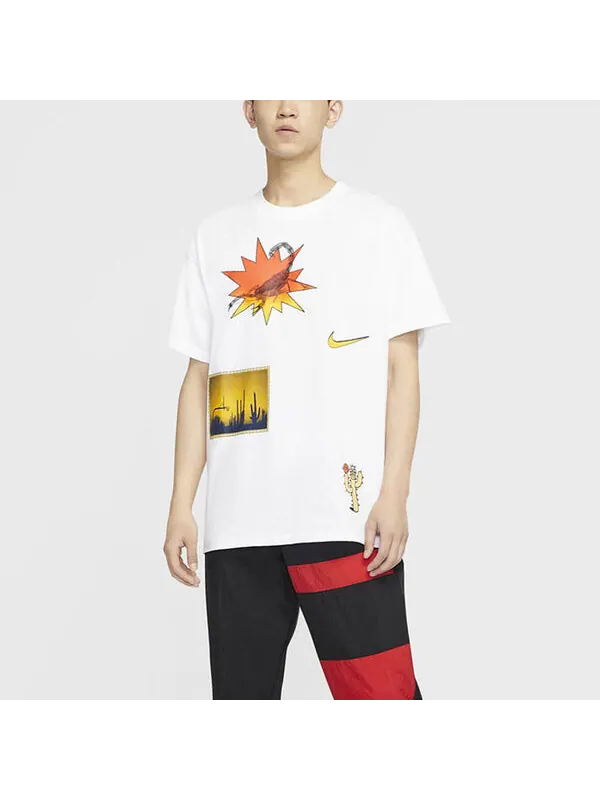 Футболка exploration sports printed tee men white Nike — изображение 3 из 4, белый