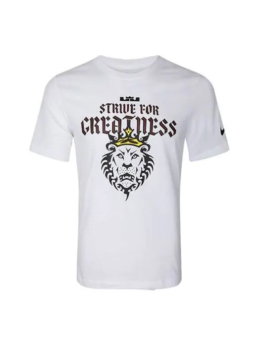 Футболка Nike Dri-FIT Lebron Strive For Greatness DRI-FIT TEE Men White — изображение 1 из 4, белый
