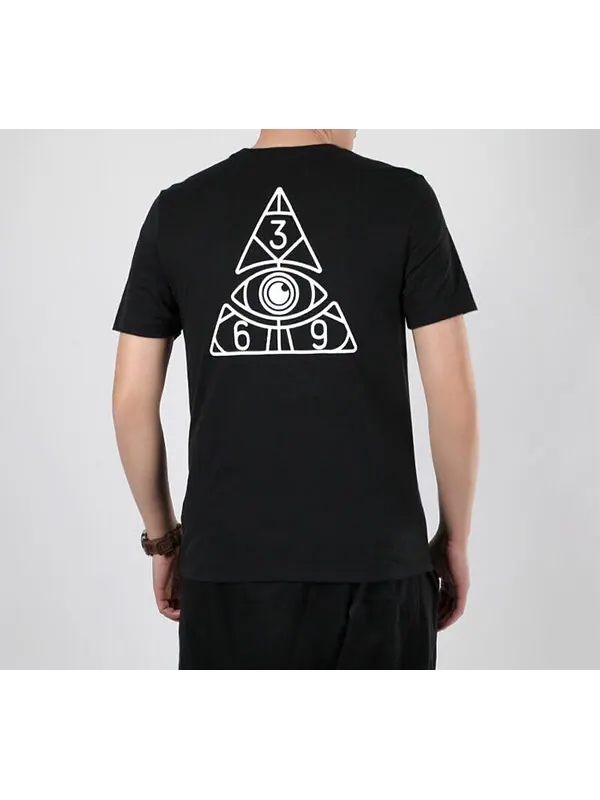 Футболка dri-fit kyrie logo printed tee 'black' Nike — изображение 4 из 4, черный