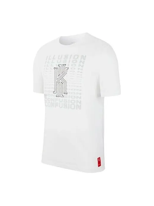 Футболка Nike Dri-fit Kyrie Logo Printing Basketball Short Sleeve White — изображение 1 из 4, белый