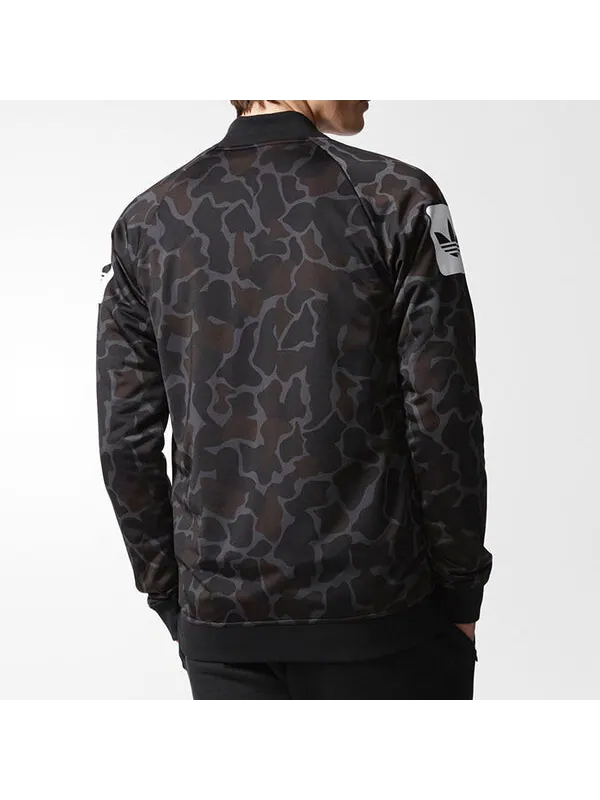 Куртка adidas originals Logo Printing Reversible Camouflage Sports Jacket Black — изображение 4 из 4, мульти