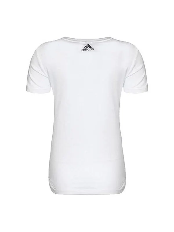 Футболка Essentials логотип футболка азиатские размеры Adidas — изображение 2 из 4, белый/золотистый