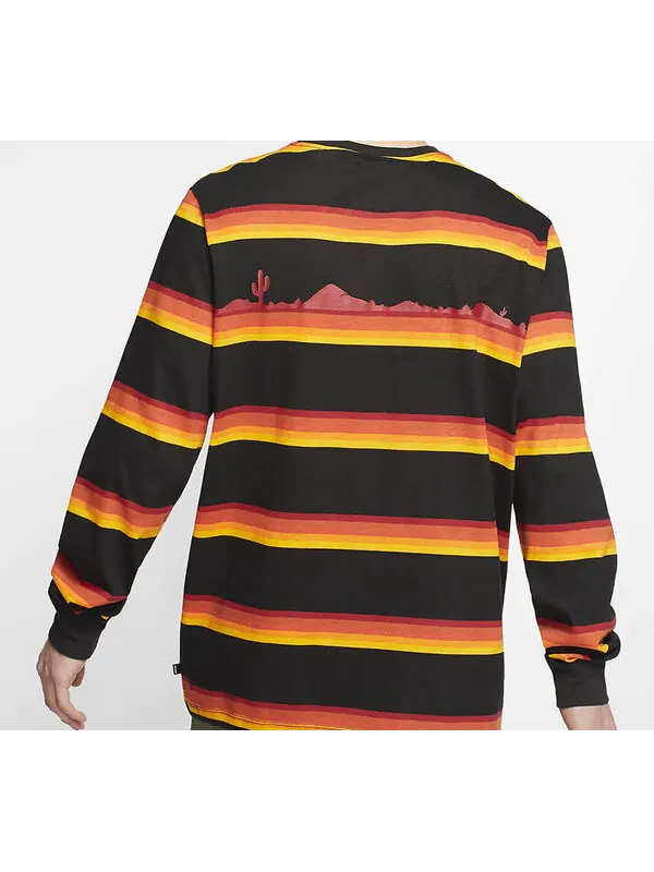 Футболка sb skateboard printing long sleeves black Nike — изображение 4 из 4, черный