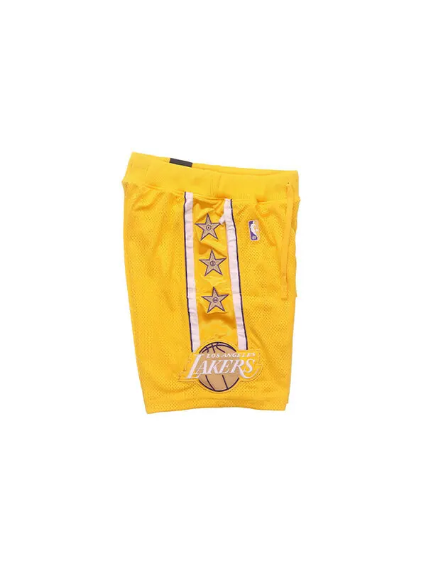 Шорты баскетбольные шорты nba los angeles lakers sw fan edition Nike — изображение 3 из 4, желтый