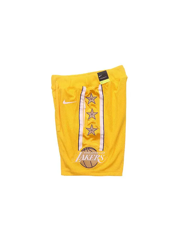 Шорты баскетбольные шорты nba los angeles lakers sw fan edition Nike — изображение 4 из 4, желтый