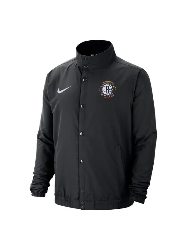 Куртка Nike Brooklyn Nets Sports Logo Jacket Black — изображение 1 из 4, черный
