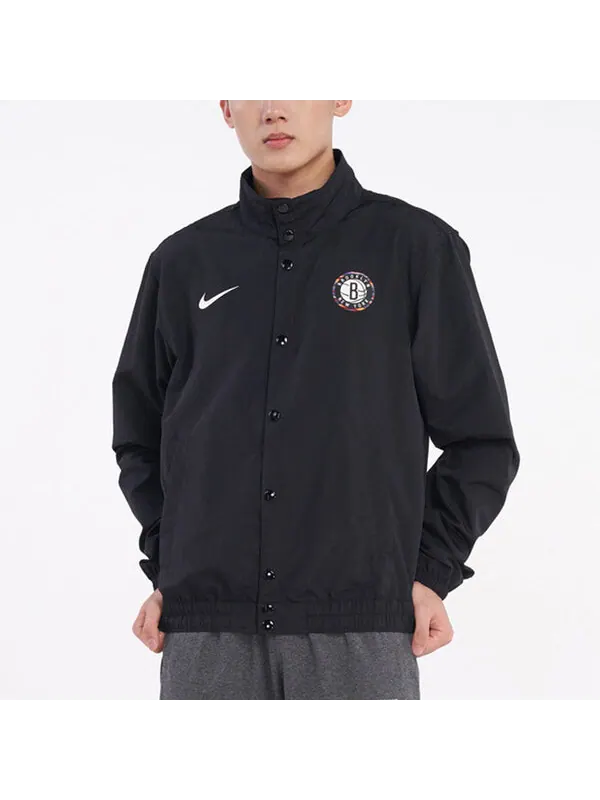 Куртка Nike Brooklyn Nets Sports Logo Jacket Black — изображение 3 из 4, черный