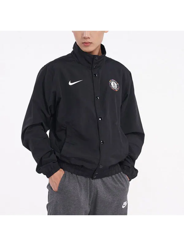 Куртка Nike Brooklyn Nets Sports Logo Jacket Black — изображение 4 из 4, черный