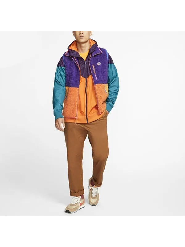 Жилет sportswear sportswear vest purple/orange Nike — изображение 3 из 4, фиолетовый
