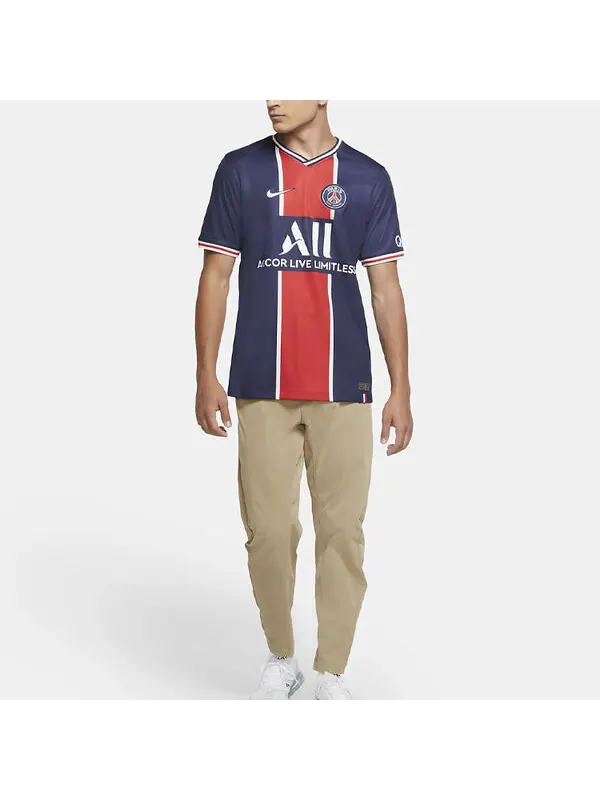 Футболка psg paris german home jersey short sleeved men blue Nike — изображение 3 из 4, синий