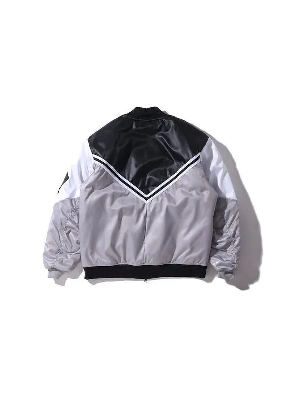 Куртка wings ma-1 back v contrasting colors jacket black Air Jordan — изображение 2 из 4, черный