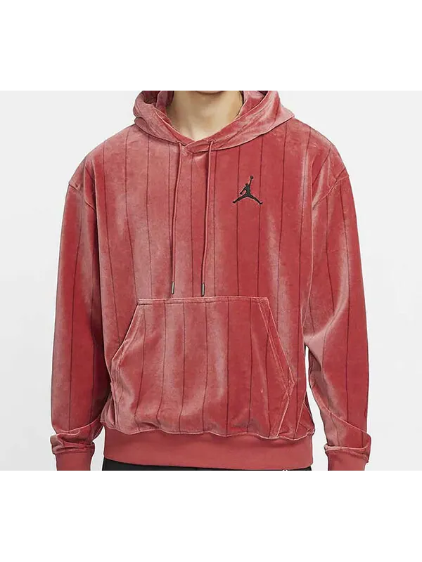 Толстовка men's air stripe fleece red Air Jordan — изображение 3 из 4, красный