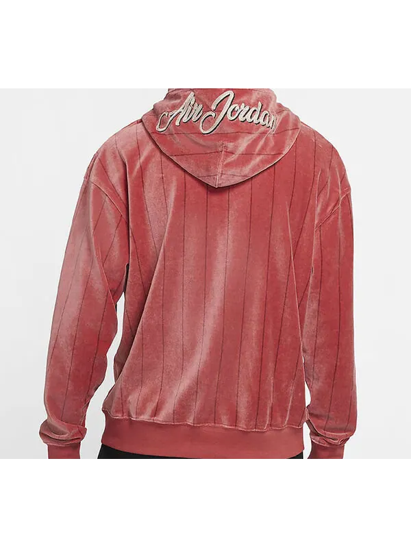Толстовка men's air stripe fleece red Air Jordan — изображение 4 из 4, красный