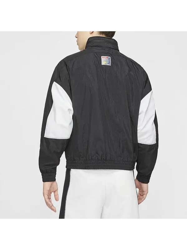 Куртка Air Jordan Sport DNA Colorblock Jacket Black White — изображение 3 из 3, черный / белый