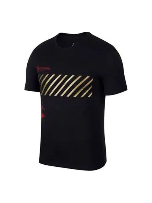 Футболка Air Jordan Game Shoe T-Shirt 'Black' — изображение 1 из 2, черный/мульти