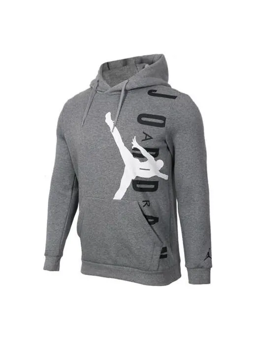 Толстовка Men's Air Jordan Logo Alphabet Printing Gray — изображение 1 из 4, серый