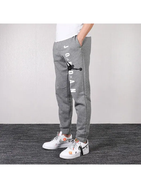 Спортивные штаны Men's Air Jordan Jumpman Sports Pants/Trousers/Joggers Gray — изображение 4 из 4, серый