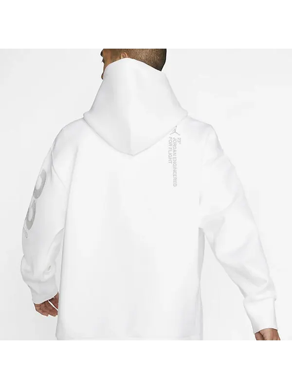 Толстовка Air Jordan 23 Engineered Pattern Printing Knit White — изображение 4 из 4, белый