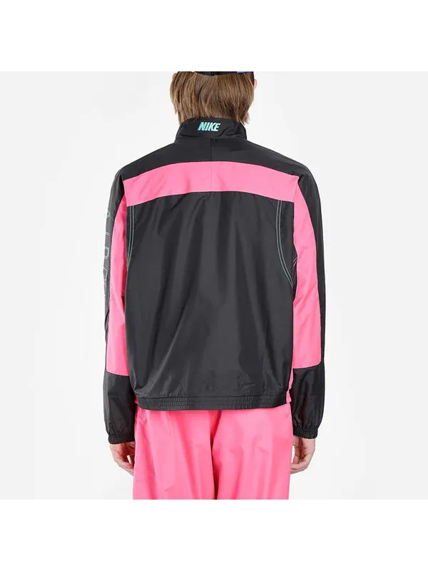 Куртка x atmos nrg винтажная лоскутная спортивная куртка Nike — изображение 4 из 4, черный/розовый