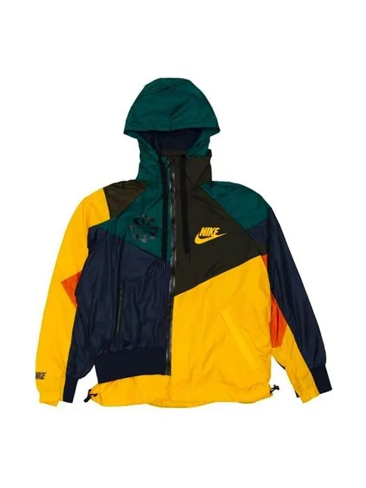 Куртка x sacai анорак с капюшоном Nike — изображение 1 из 2, оранжевый