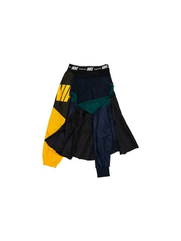 Брюки x юбка sacai Nike — изображение 2 из 2, черный/золотистый