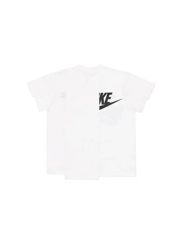Футболка x sacai гибридная футболка Nike — изображение 2 из 4, белый