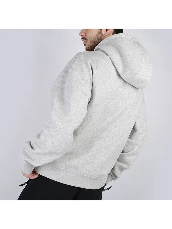 Толстовка men's fleece drawstring gray pullover Nike — изображение 2 из 2, серый