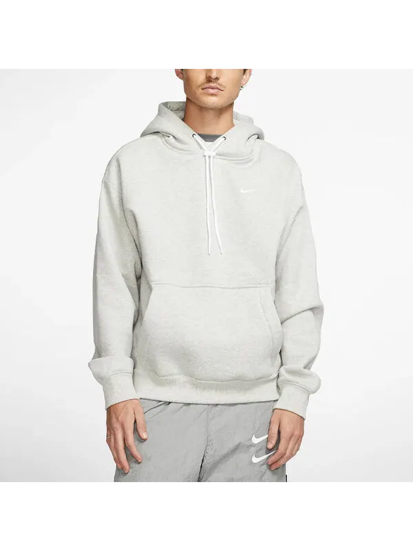 Толстовка Men's Nike Fleece Hooded Pullover Gray — изображение 4 из 4, серый