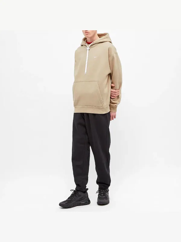 Толстовка Nike Casual Sports Drawstring Fleece Lined Long Sleeves Khaki — изображение 2 из 4, хаки