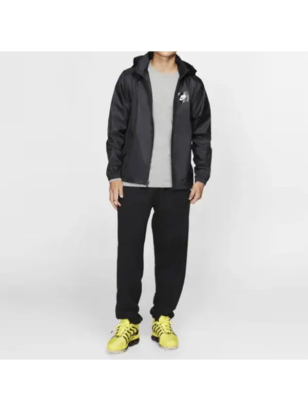 Брюки men's lab logo retro classic fleece lined bundle feet sports pants/trousers/joggers Nike — изображение 3 из 4, черный